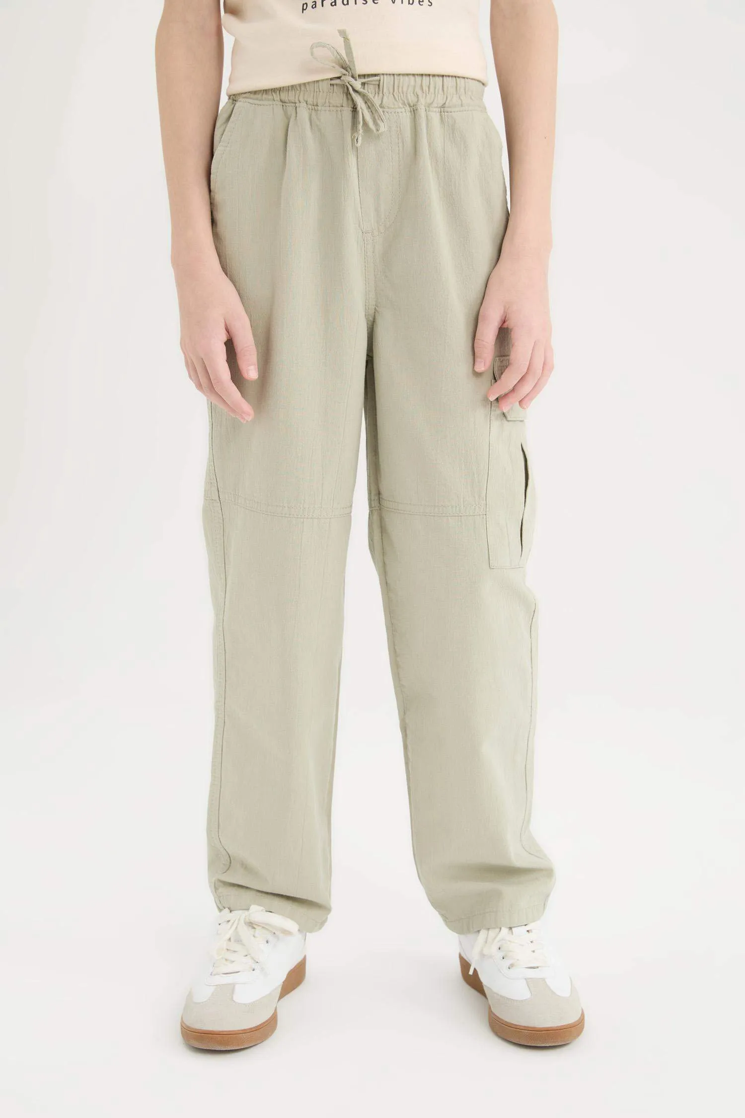 Boy Loose Fit Standard Leg Textured Trousers