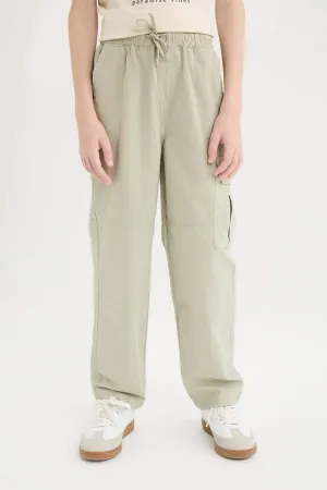 Boy Loose Fit Standard Leg Textured Trousers