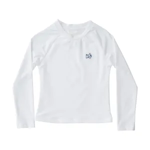 Boys' Reef Rashguard Swim Shirt in Solid Bright White