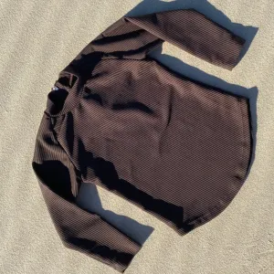 Brook L/Slv Rash Top - Eco Rib Chocolate
