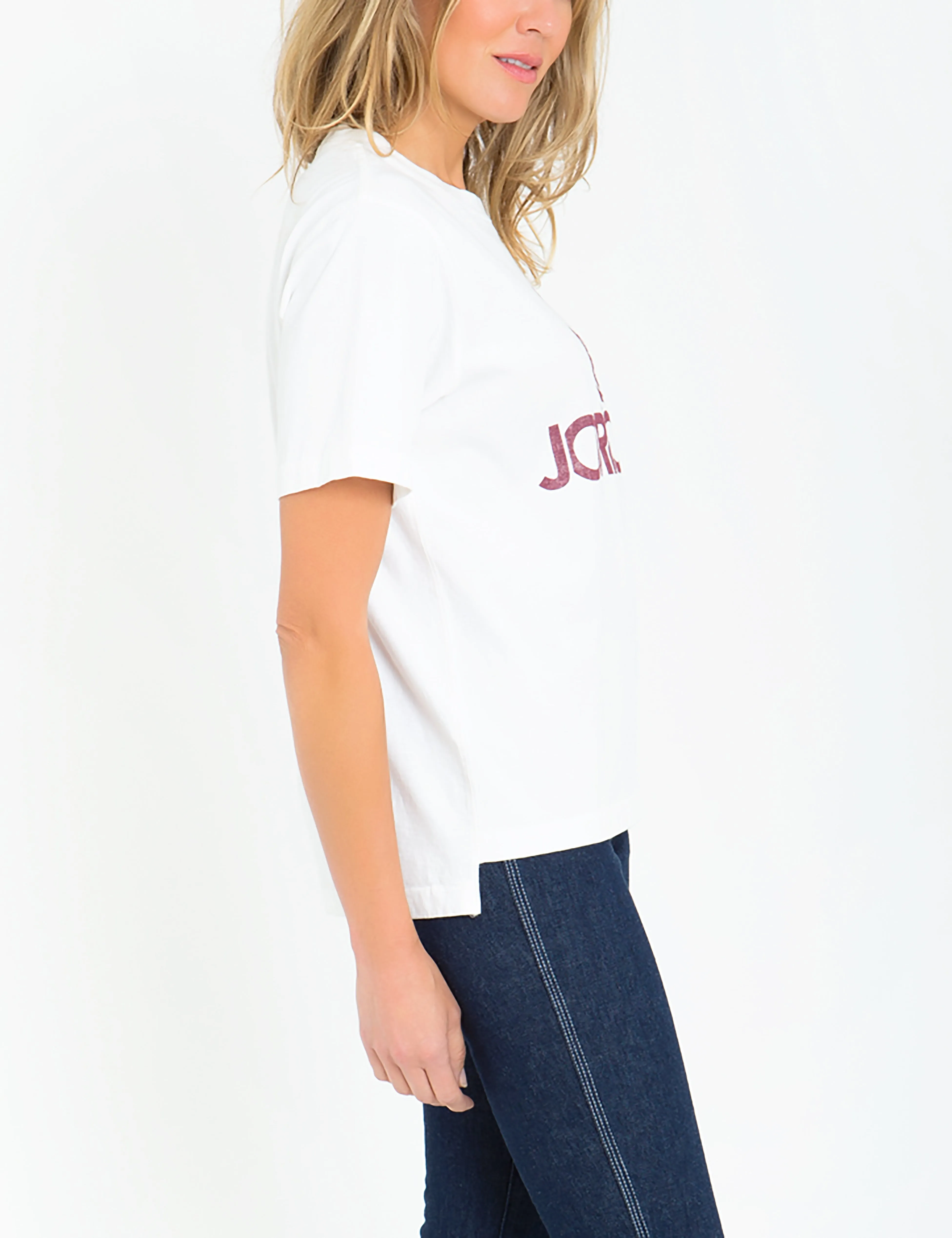 Burgundy Logo Oversized T-Shirt