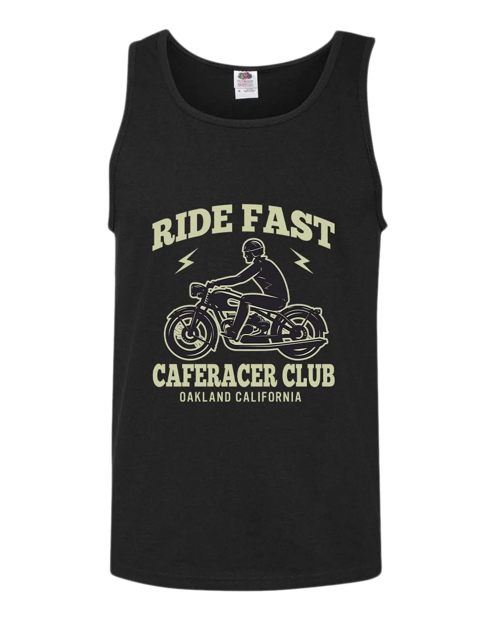 Caferacer club ride fast motorcycle california tank top