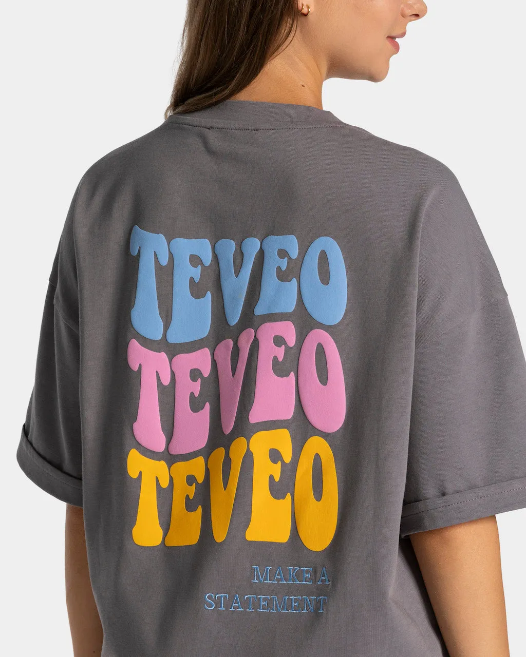 Candy Oversized T-Shirt "Graphit"