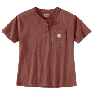 Carhartt 106813 Women's Loose Fit SS Heavyweight Henley T-Shirt