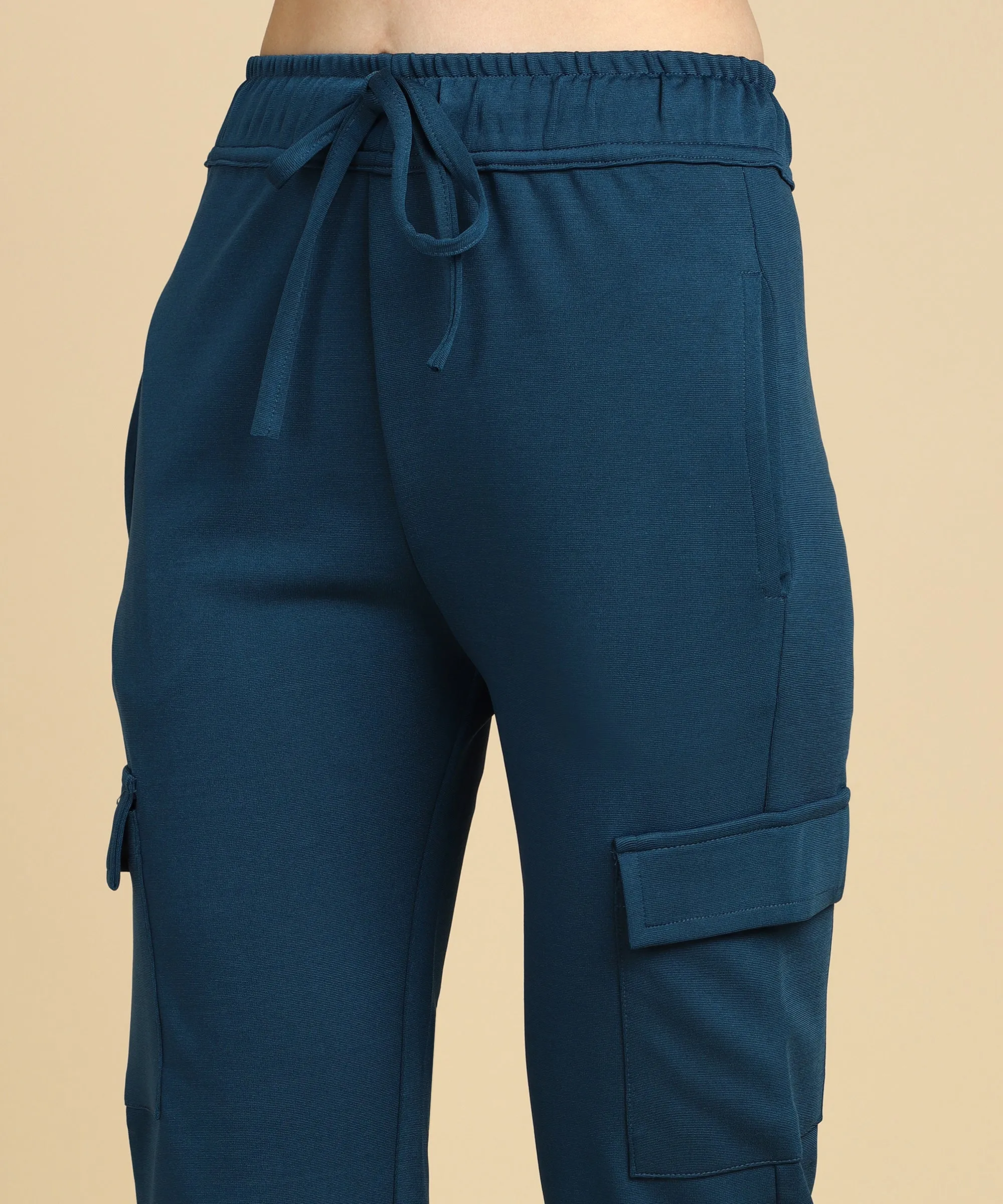 Casual High-Waisted Parallel Cargo Pants