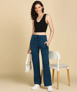 Casual High-Waisted Parallel Cargo Pants
