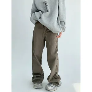 Casual Pockets Wide-Leg Pants