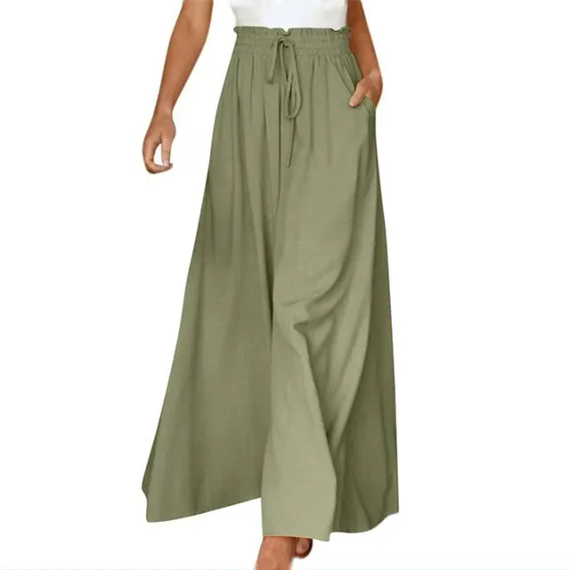Casual Wide Leg Trousers