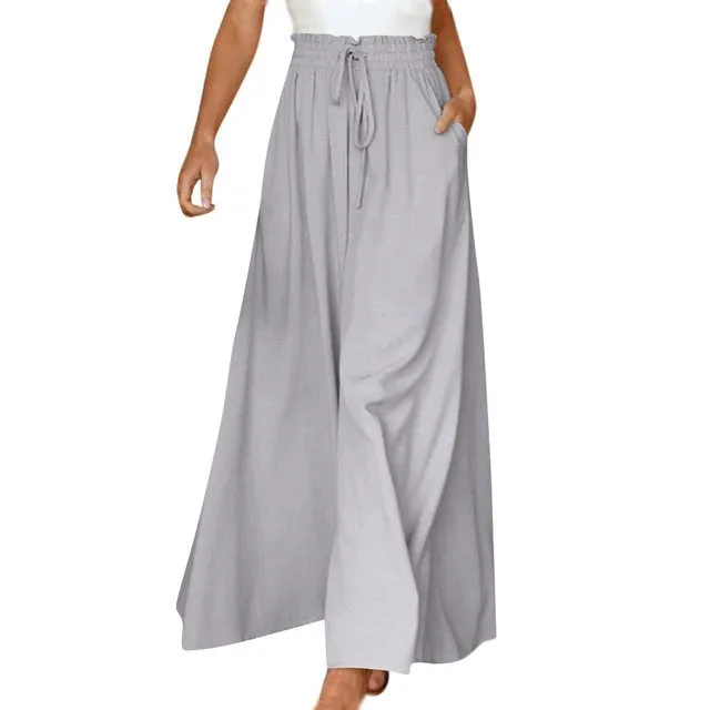 Casual Wide Leg Trousers