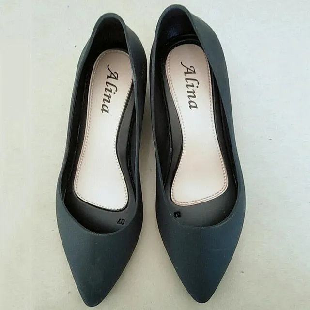 Casual Work Women Basic Candy Color Nude Heels Lady Office Pumps Black Comfortable New Wide Heels Low Block Shoes Blue Zapatos