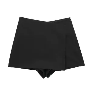 Casual Wrap Front Skorts
