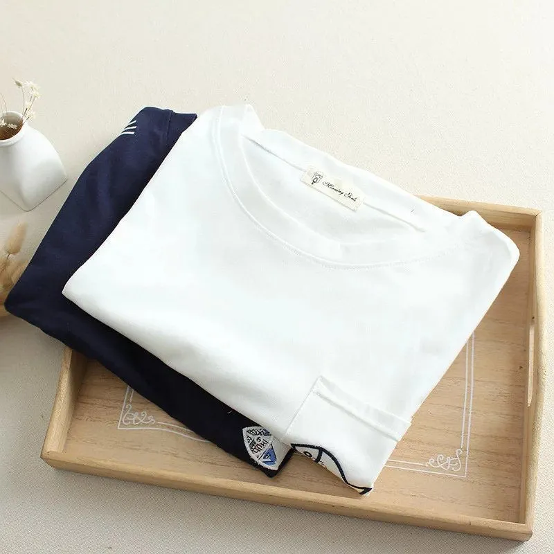 Cat and Fish Short Sleeved T Shirt