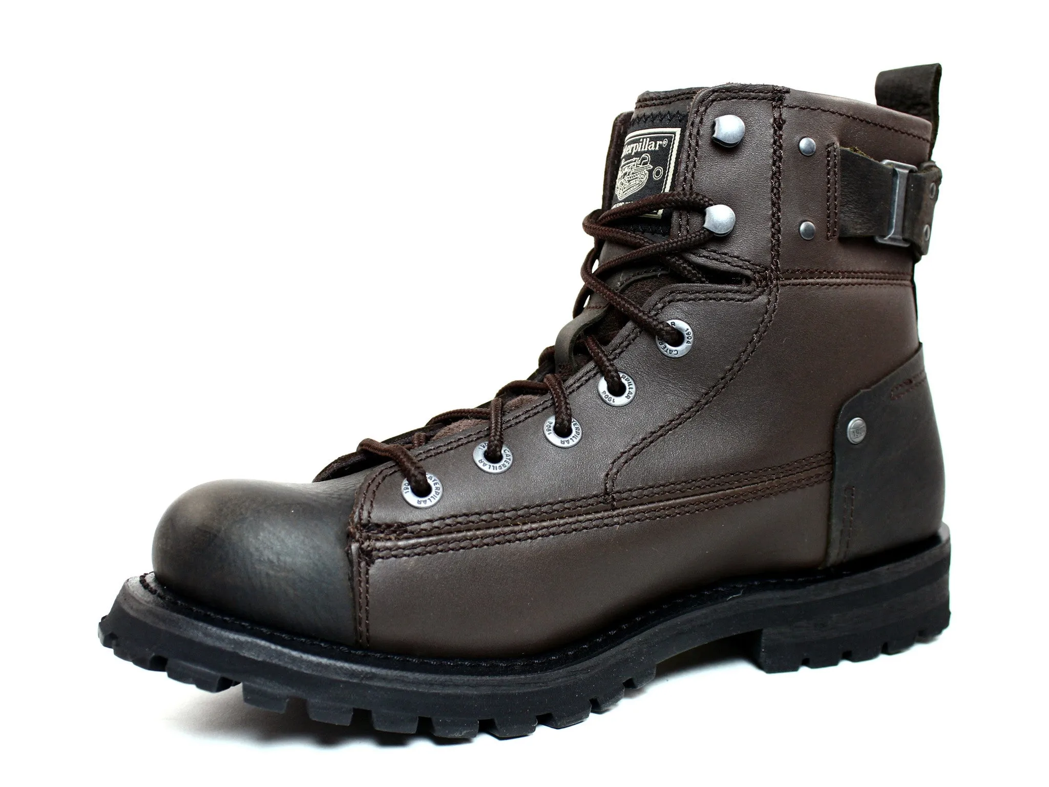 Caterpillar Men's Brent Motorcycle Work Casual Olive Boots