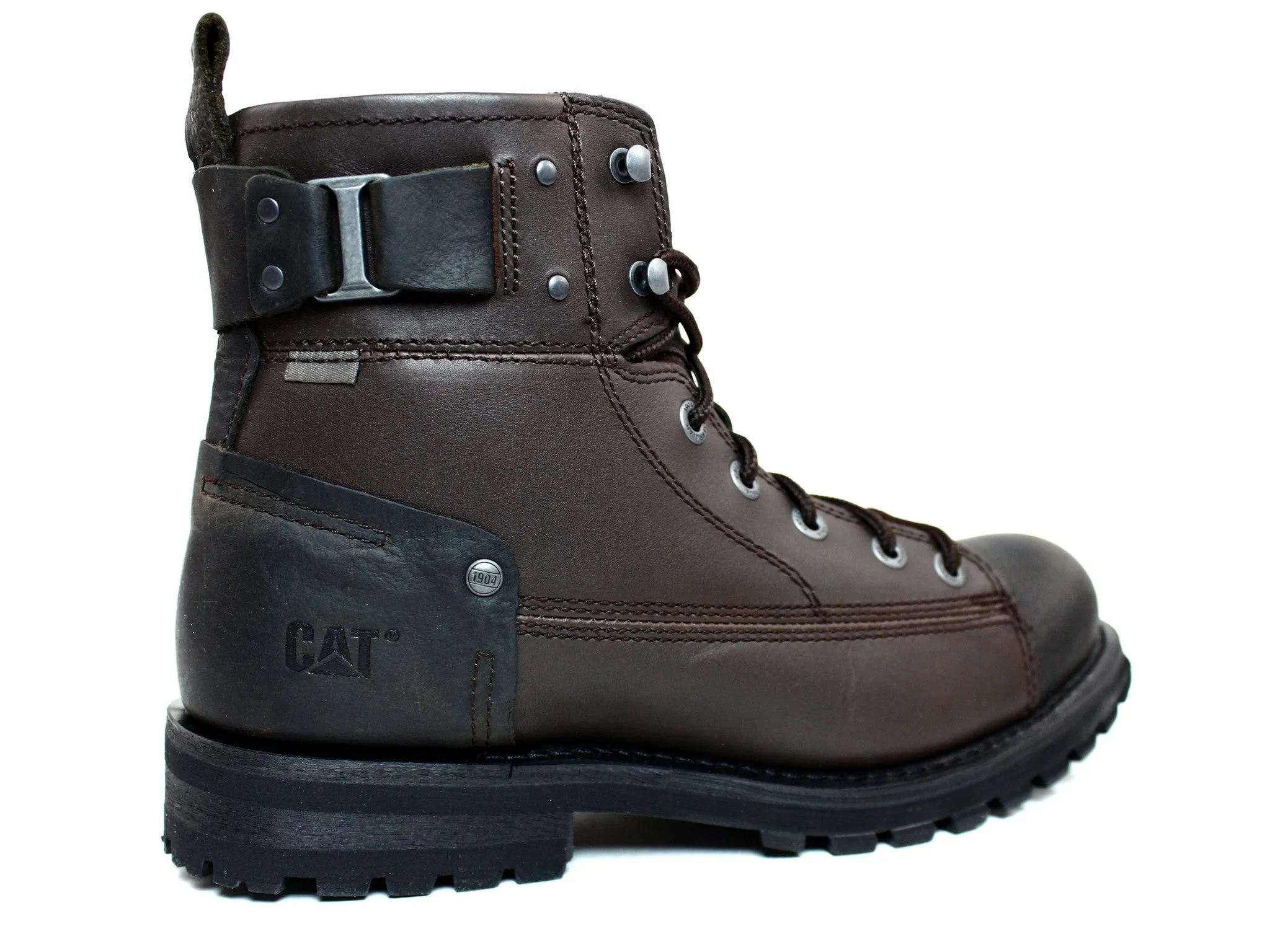 Caterpillar Men's Brent Motorcycle Work Casual Olive Boots