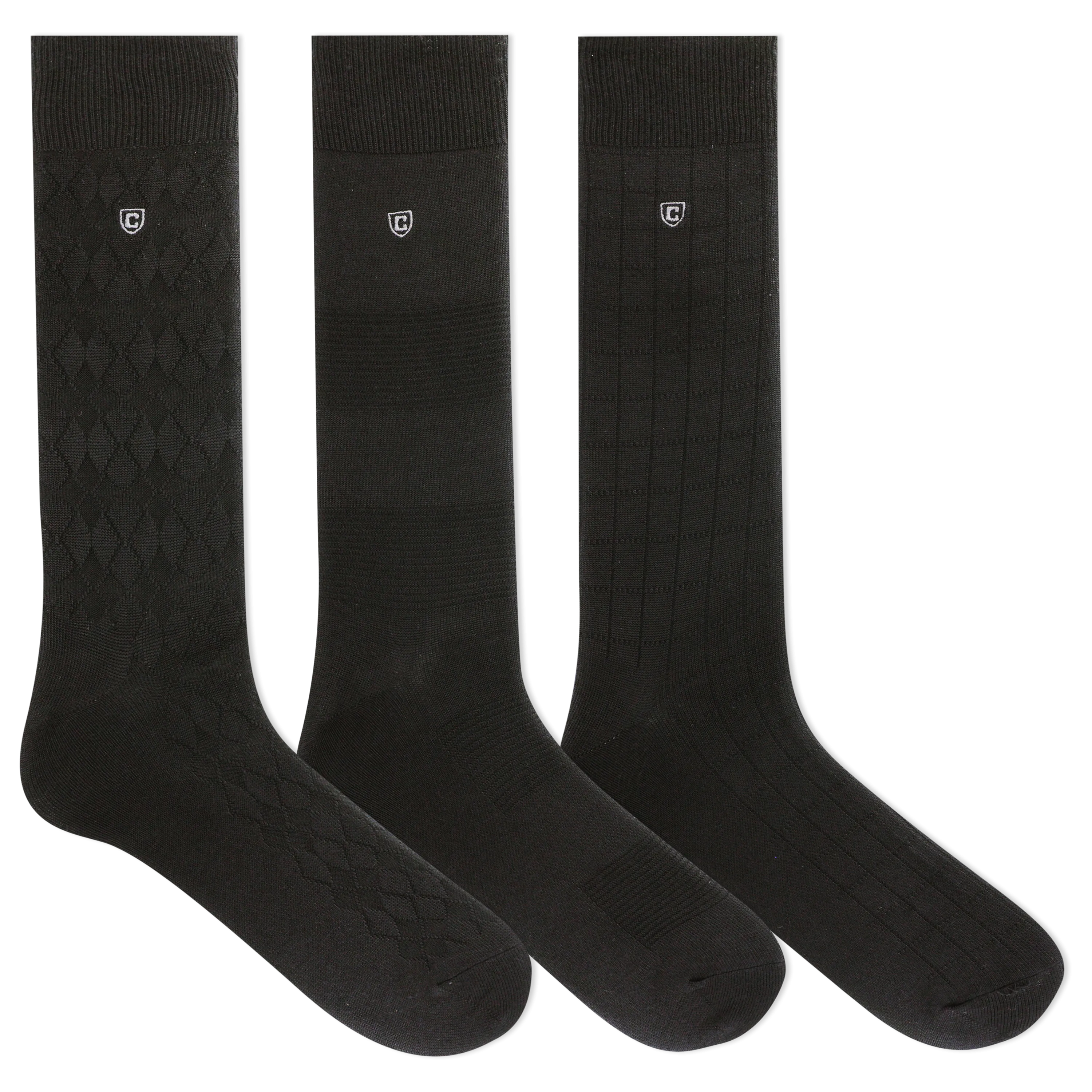 Chaps Men's Supersoft Argyle Crew Socks 3 Pair