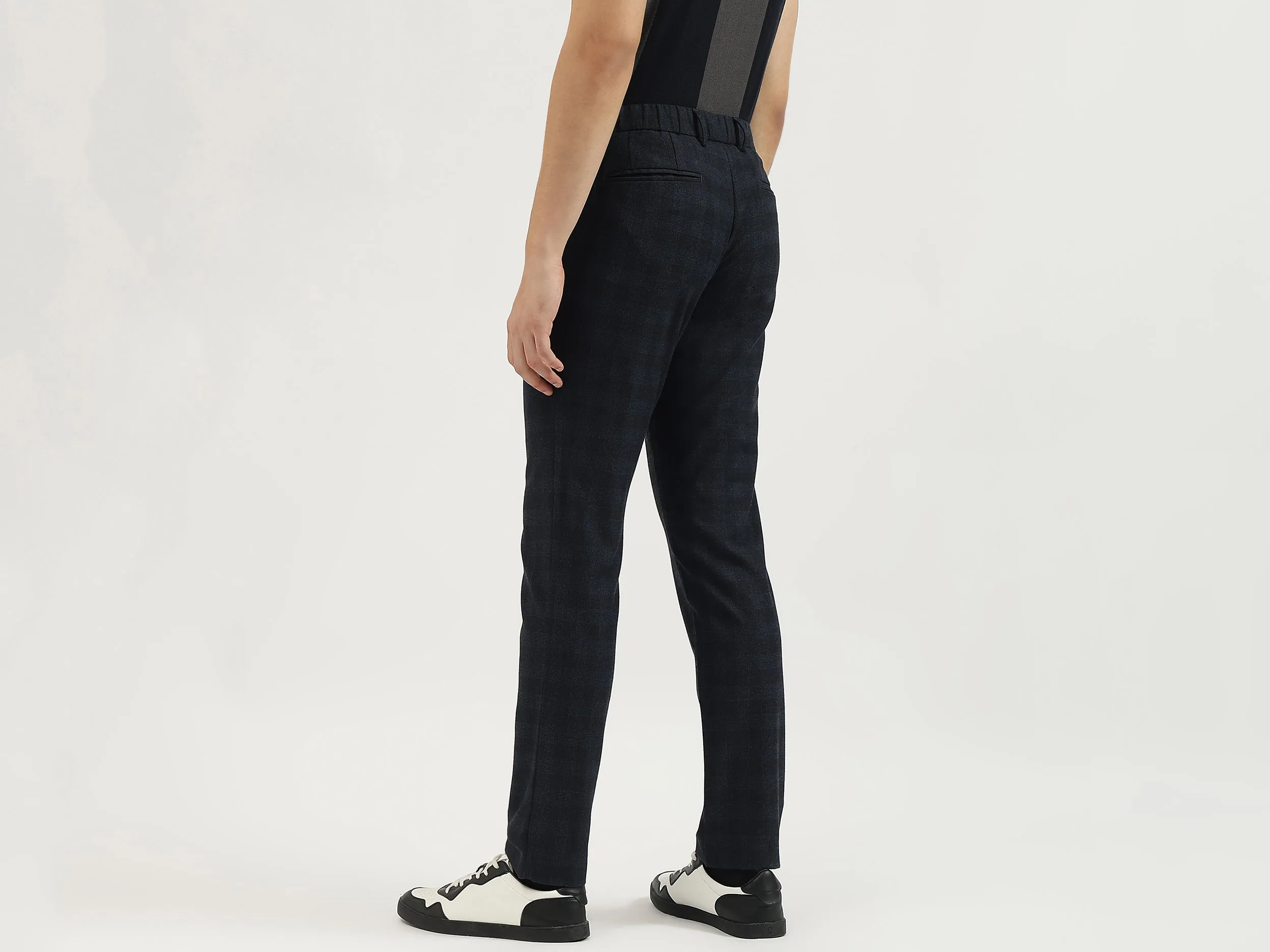 Checkered Relaxed Fit Trousers