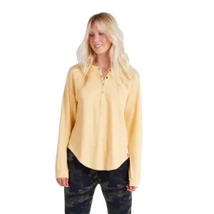 Chore Henley L/S Tee - Dusty Gold