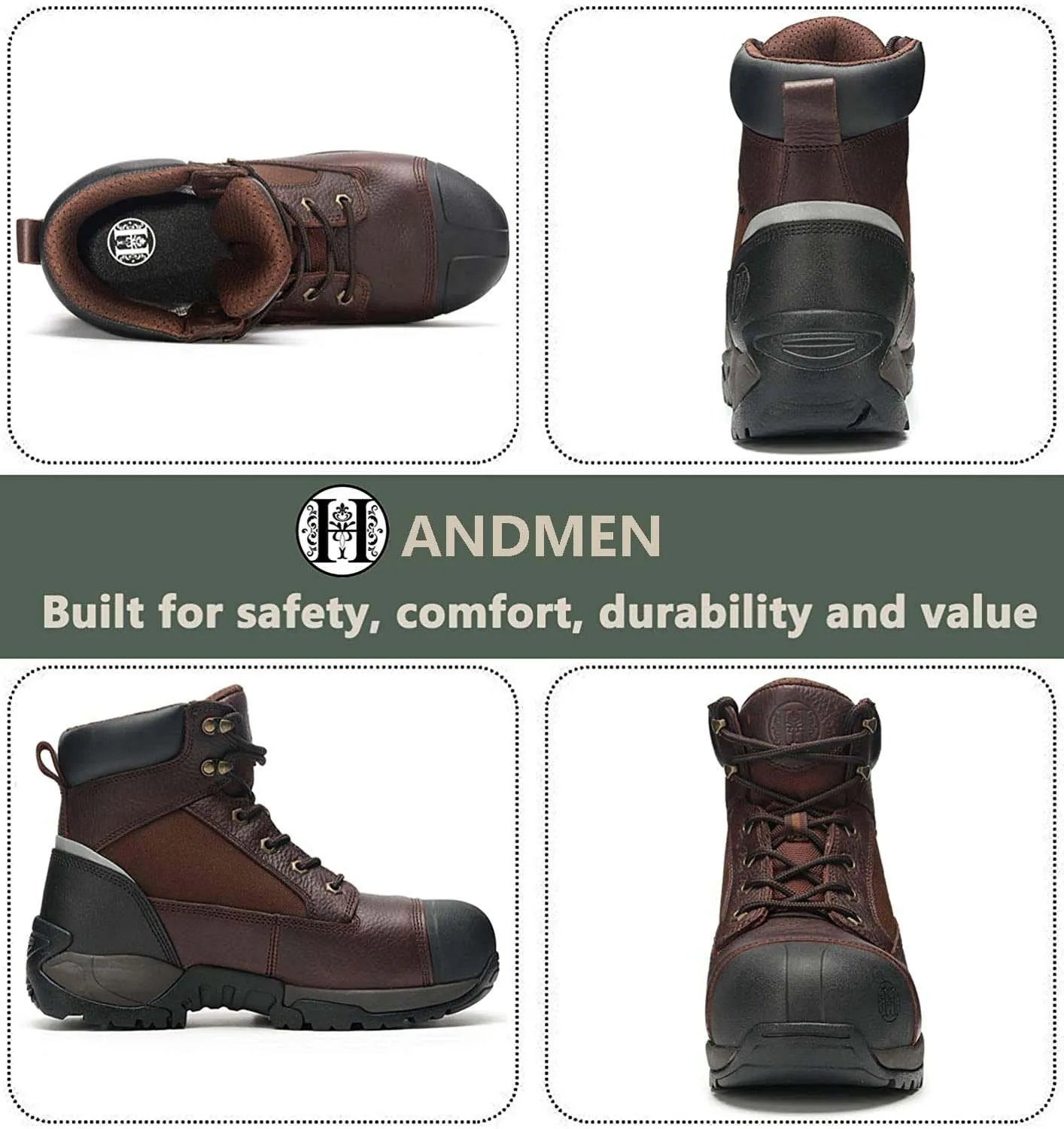 CK1126 Men's Work Boots Composite Toe Puncture Resistant EE EH