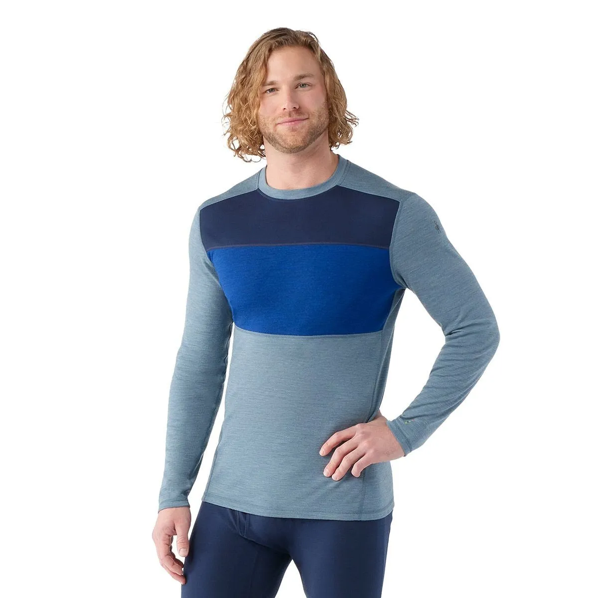 Classic Thermal Merino Base Layer Colorblock Crew - Men's