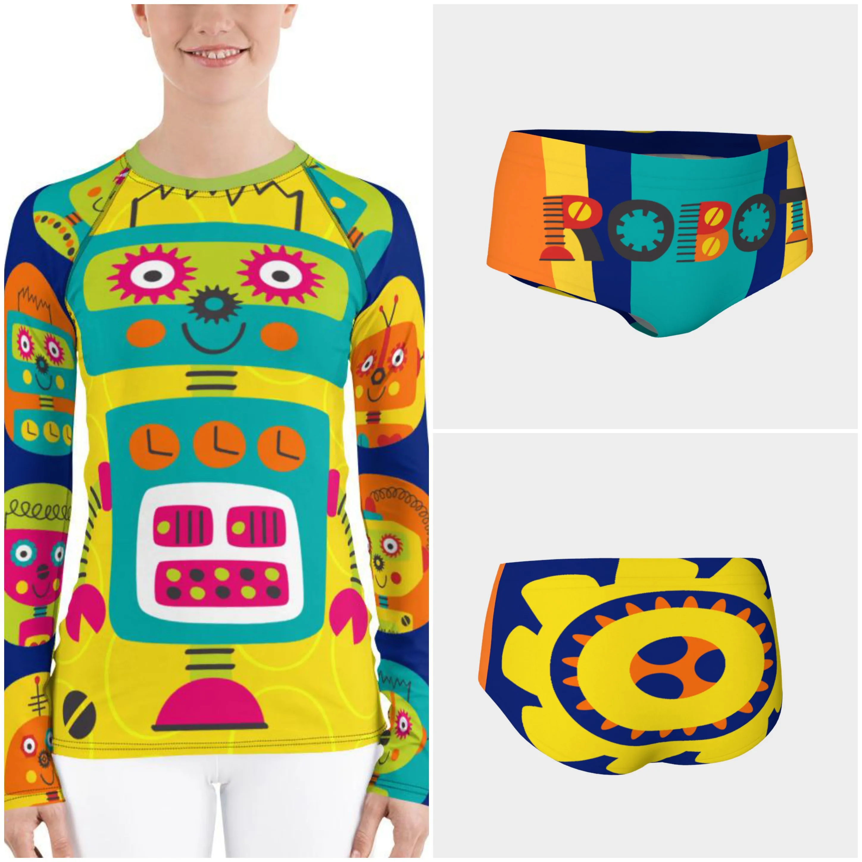 Clifford Robot Rash Guard