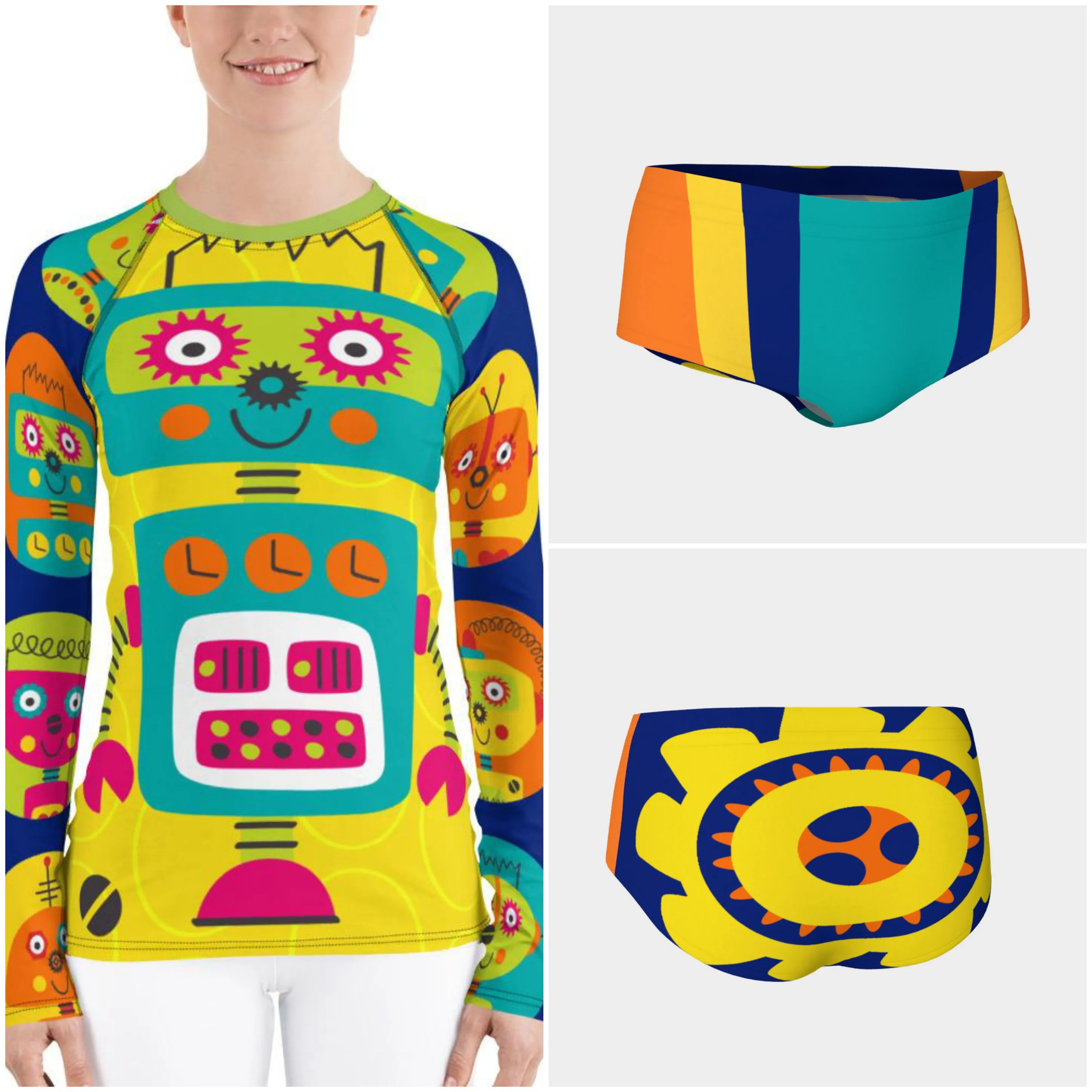 Clifford Robot Rash Guard