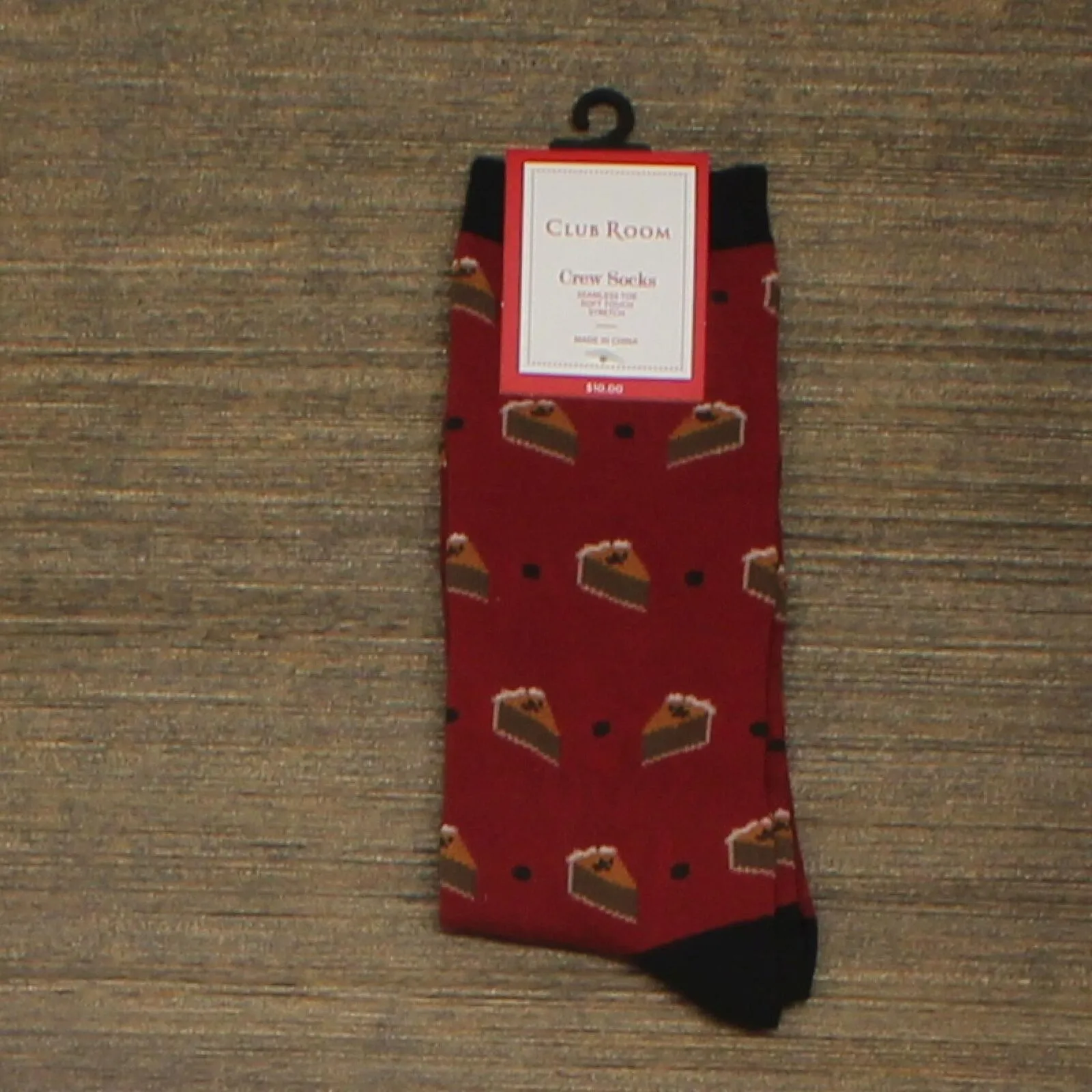 Club Room Mens Holiday Pumpkin Pie Crew Socks