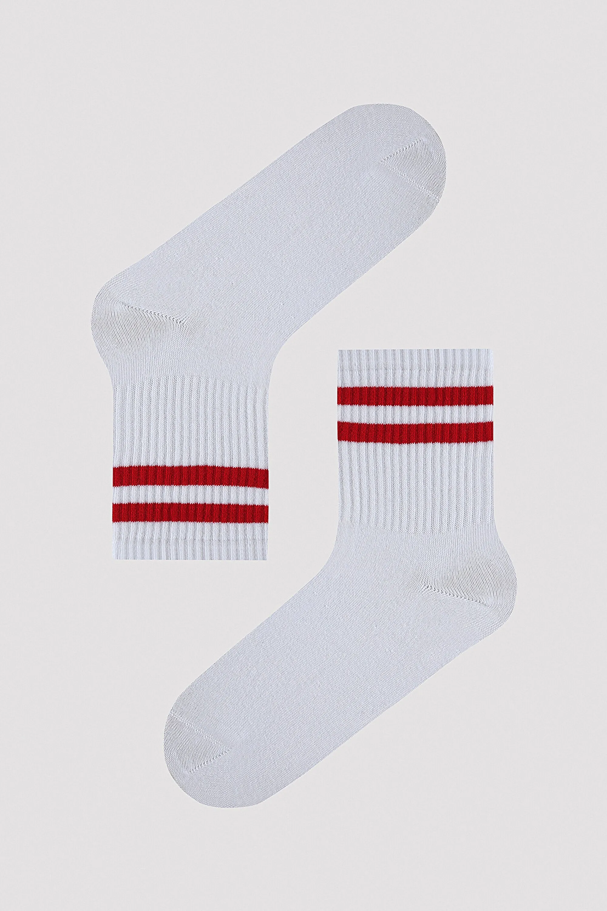 Colorful Stripe Printed Tennis Ankle Socks