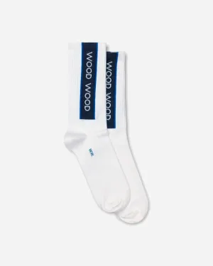 Conor Logo Sports Socks - White/Navy