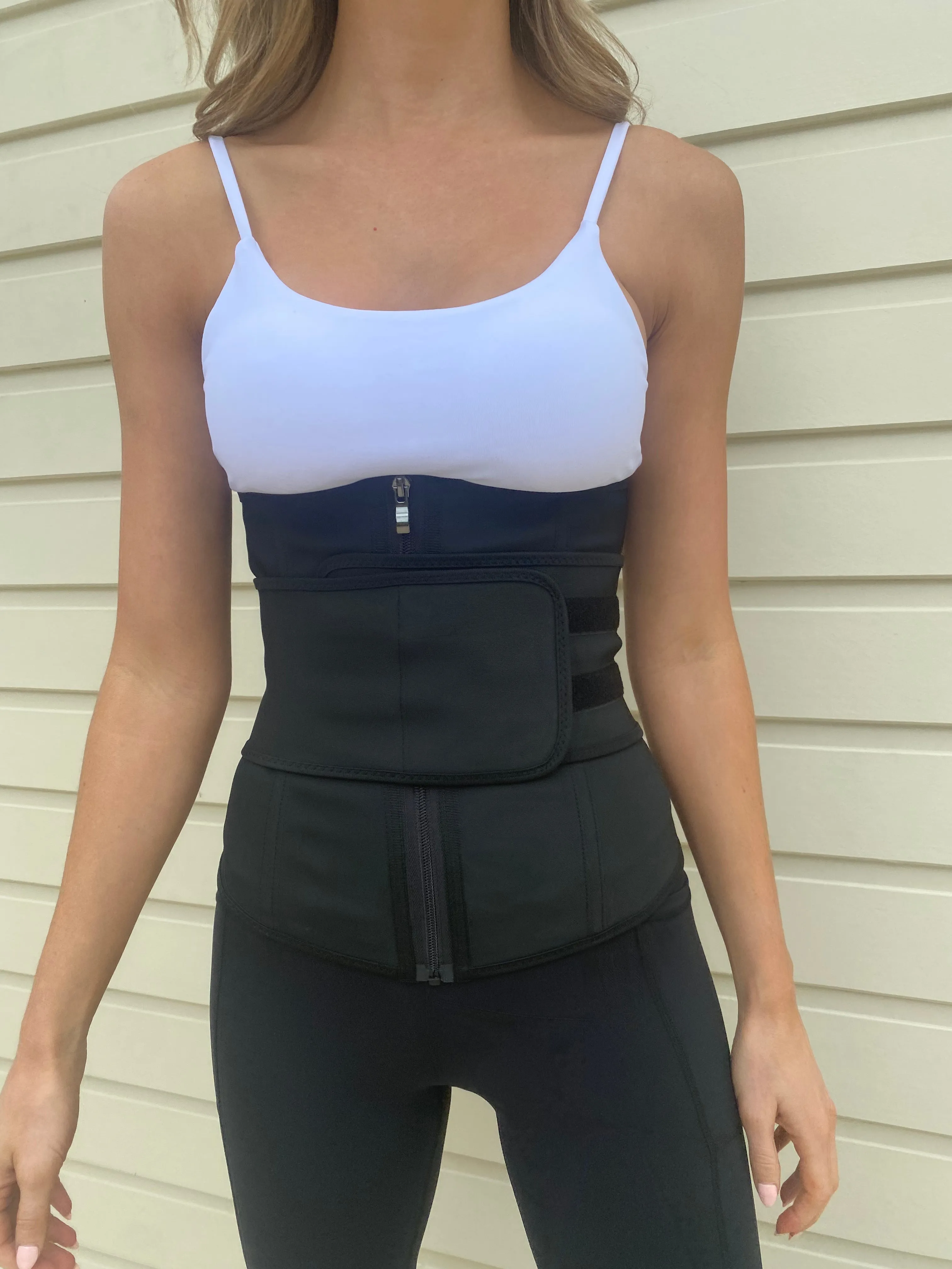 Core Trainer Latex Velcro Band - Black
