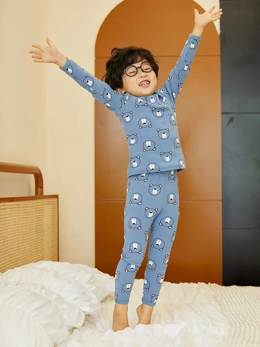 Cotton Thermal Underwear Set for Kids