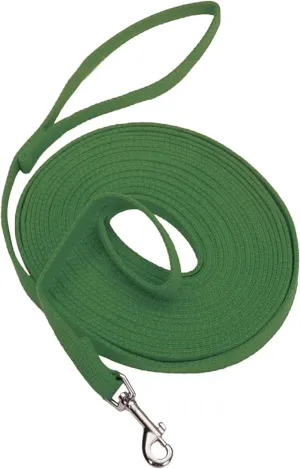 Cotton Web Training Lead 5/8" 20FT GREEN
