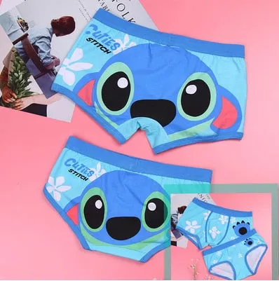 Couple underwear men Cartoon boxer shorts sexy man Breathable underpants for couples panties Women funny cotton boxers Lovers