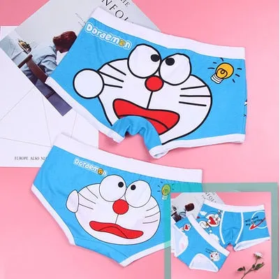 Couple underwear men Cartoon boxer shorts sexy man Breathable underpants for couples panties Women funny cotton boxers Lovers