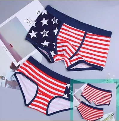 Couple underwear men Cartoon boxer shorts sexy man Breathable underpants for couples panties Women funny cotton boxers Lovers