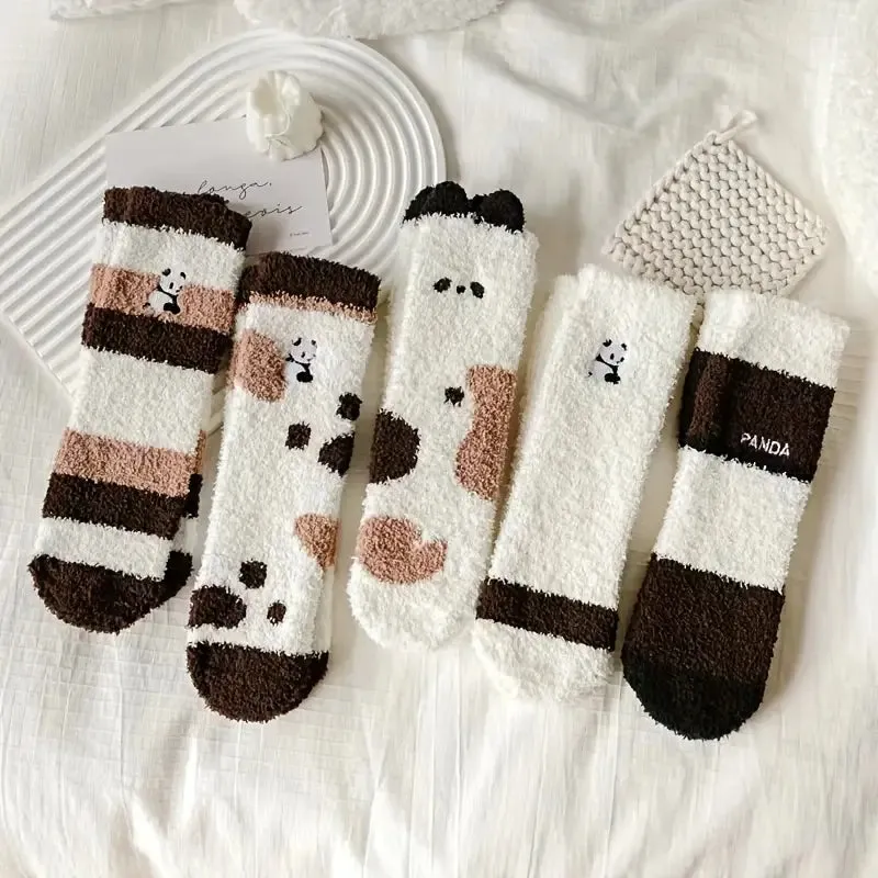 Cozy Panda Woolen Socks