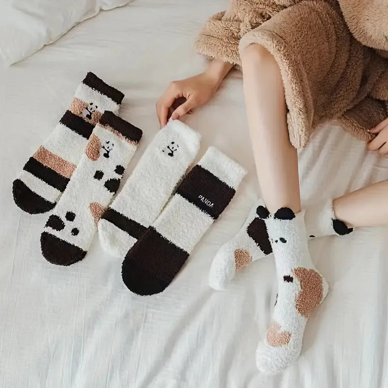 Cozy Panda Woolen Socks