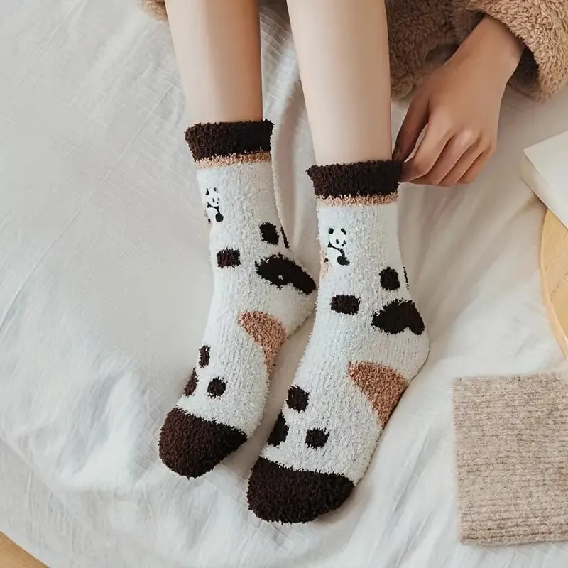 Cozy Panda Woolen Socks