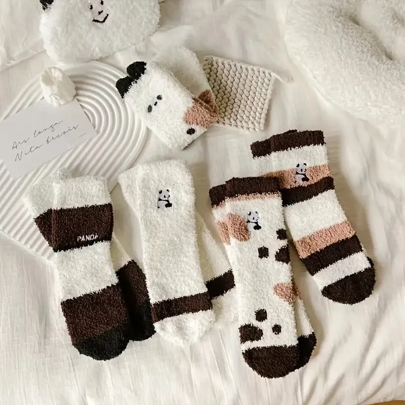 Cozy Panda Woolen Socks