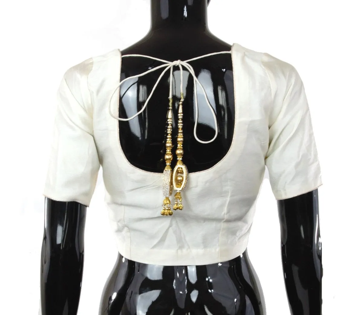 Cream Color Silk Blouse