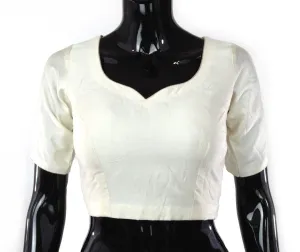 Cream Color Silk Blouse