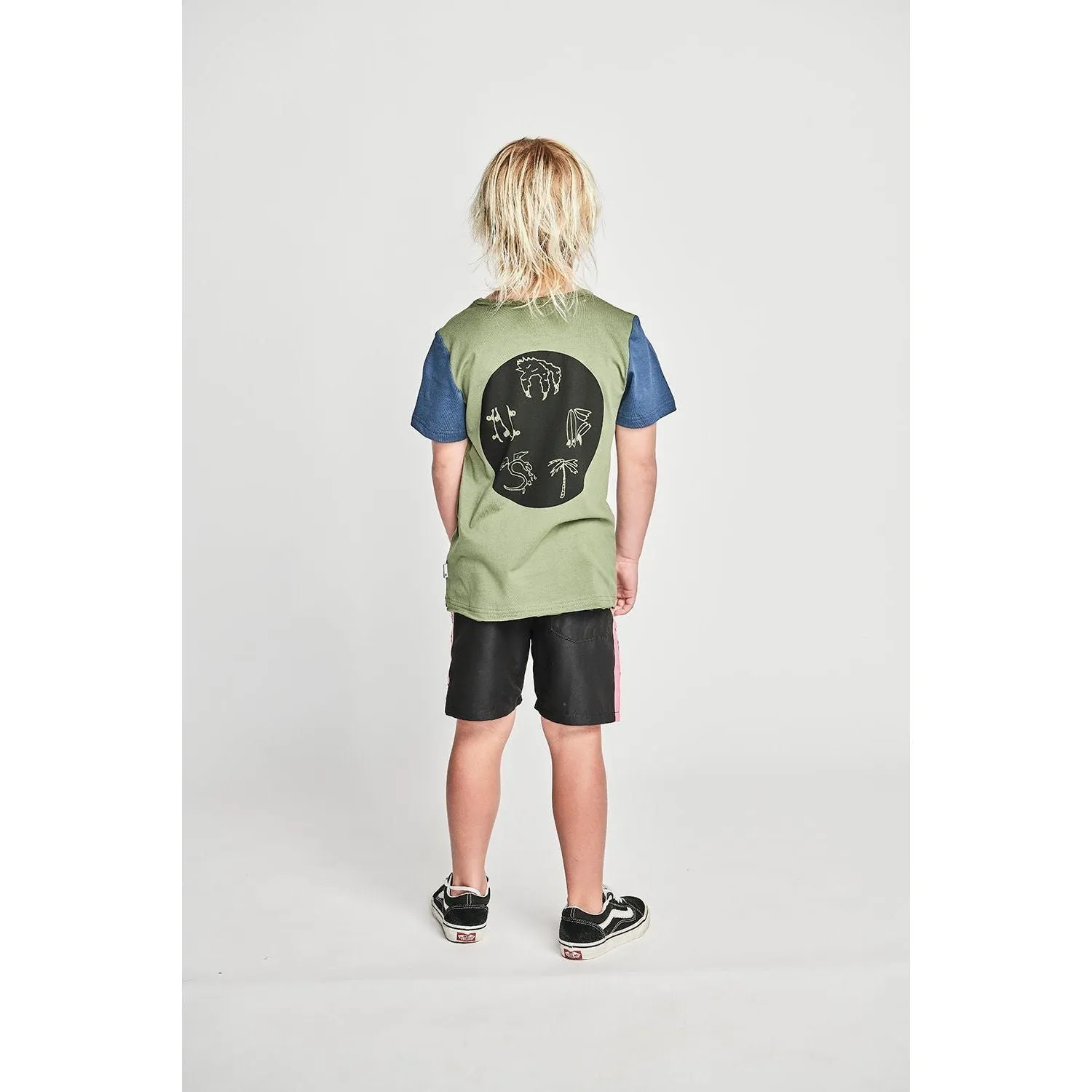 Creepy Tee - Olivine/Dk Denim