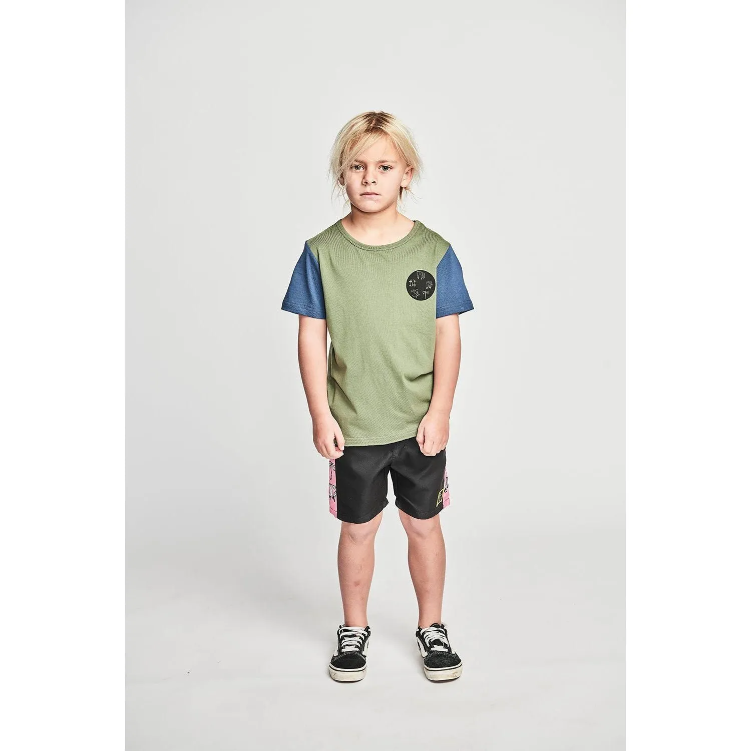 Creepy Tee - Olivine/Dk Denim