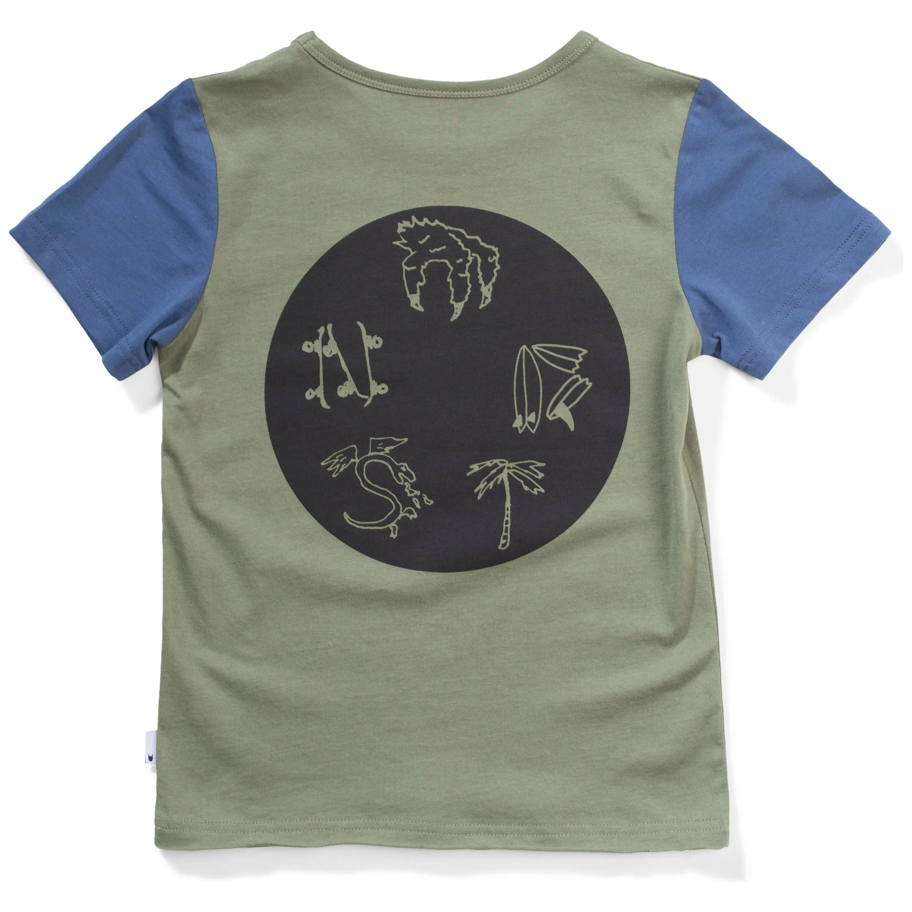 Creepy Tee - Olivine/Dk Denim