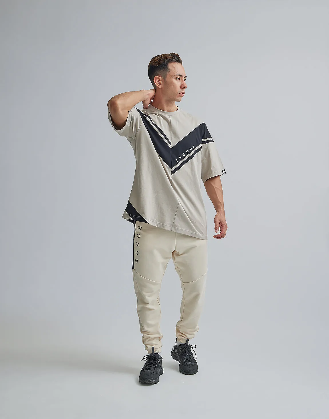 CRONOS V-SHAPED OVERSIZE T-SHIRTS【GUREJU】