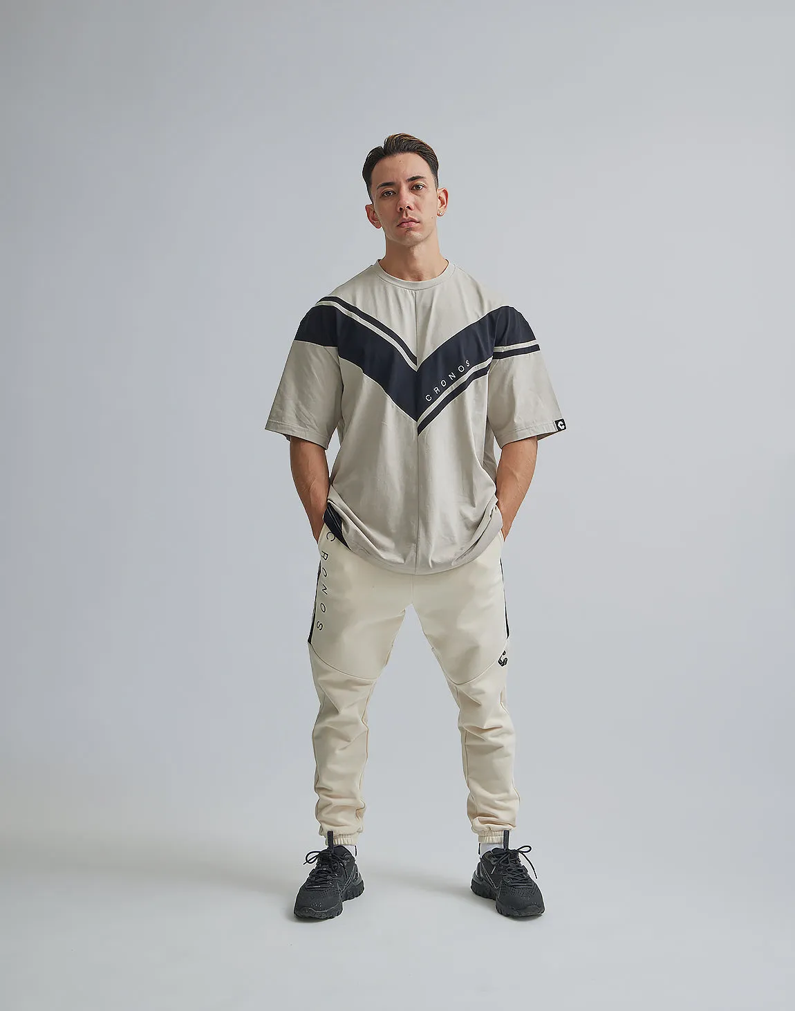 CRONOS V-SHAPED OVERSIZE T-SHIRTS【GUREJU】