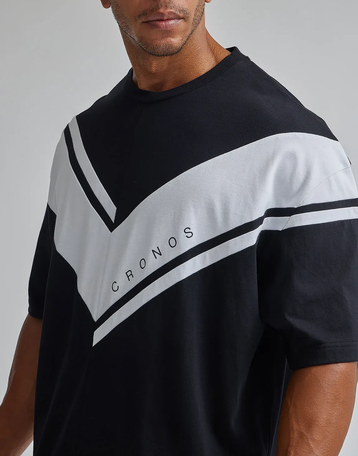 CRONOS V-SHAPED OVERSIZE T-SHIRTS【GUREJU】