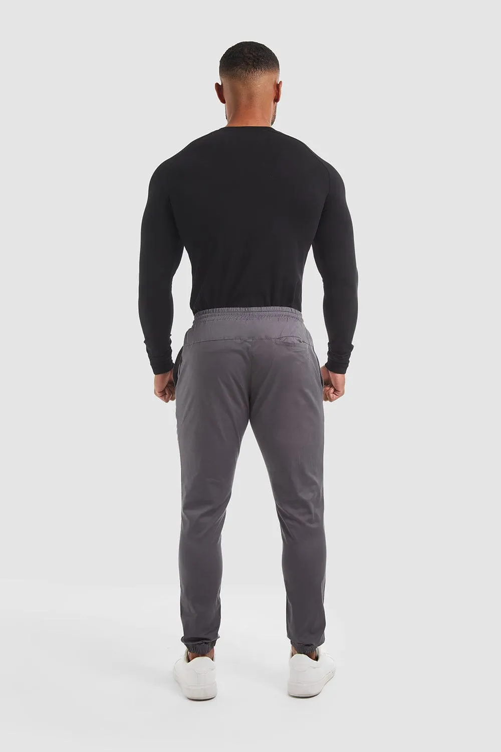 Cuffed Trousers in Graphite