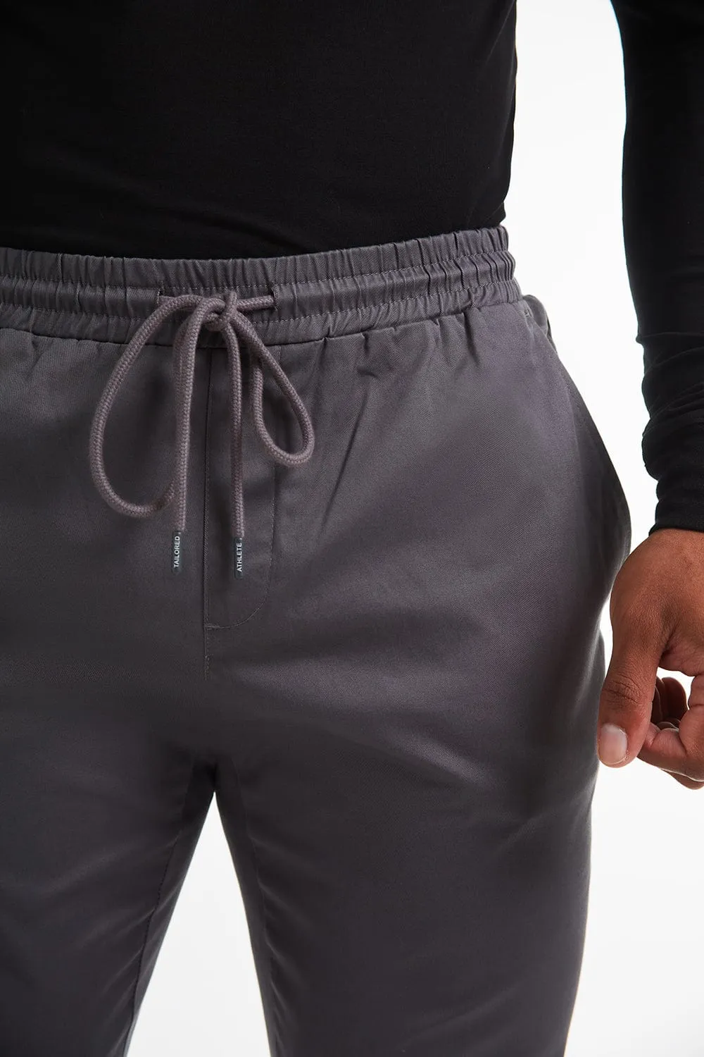 Cuffed Trousers in Graphite