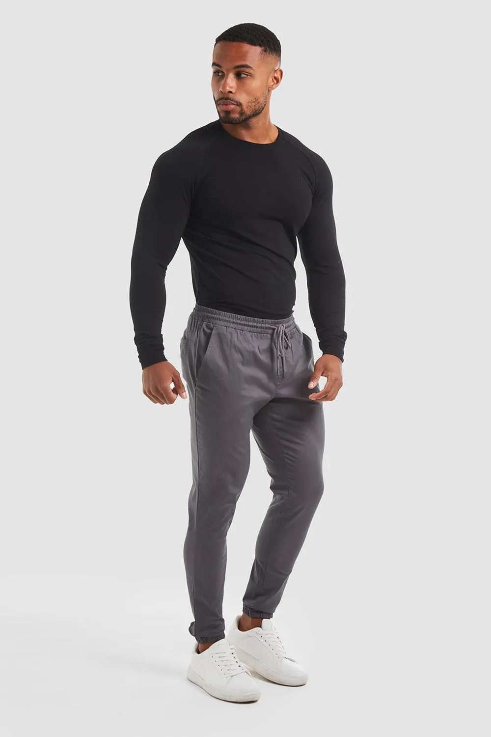 Cuffed Trousers in Graphite