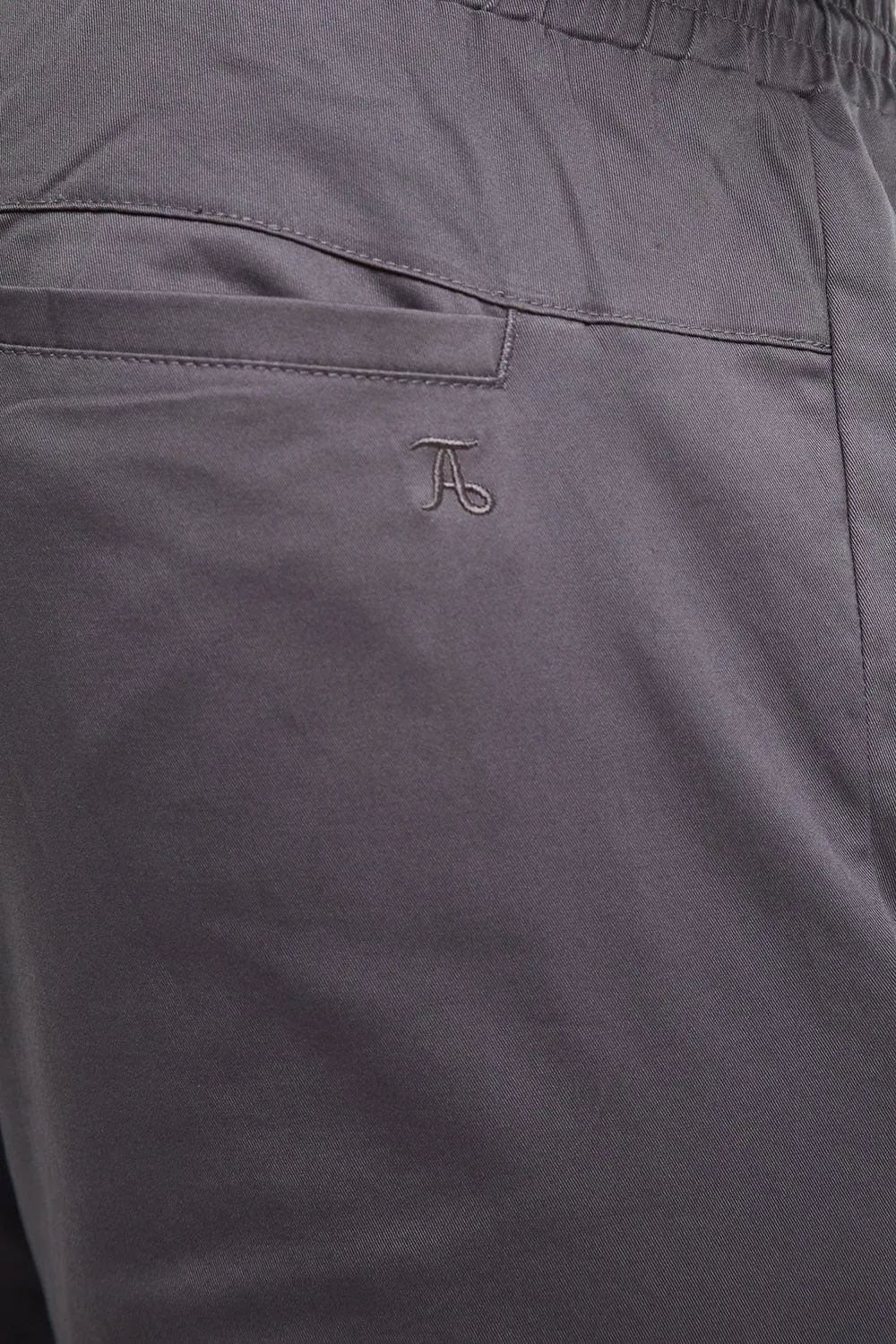 Cuffed Trousers in Graphite
